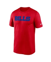 Nike Men's Red Buffalo Bills Primetime Legend Wordmark Performance T-Shirt