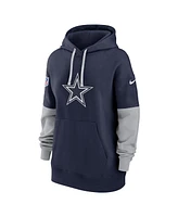 Nike Women's Navy Dallas Cowboys 2024 Sideline Essential Fleece Pullover Hoodie