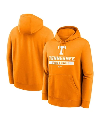 Nike Men's Tennessee Orange Volunteers Football Stack Club Fleece Pullover Hoodie