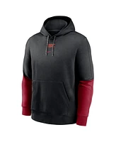 Nike Men's Black/Cardinal Usc Trojans 2024 Sideline Club Pullover Hoodie