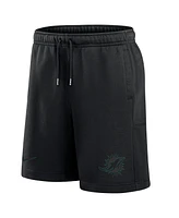 Nike Men's Black Miami Dolphins 24 Edge Fleece Shorts