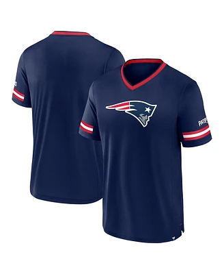 Fanatics Men's Navy New England Patriots Stripe Stacking T-Shirt