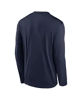 Nike Men's Navy West Virginia Mountaineers Primary Stack Legend Long Sleeve T-Shirt