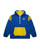 Mitchell & Ness Men's and Women's Royal Golden State Warriors Hardwood Classics Team Og 3.0 Anorak Half-Zip Windbreaker Jacket