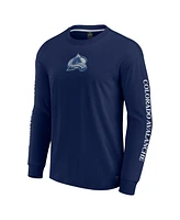 Fanatics Men's Navy Colorado Avalanche Elements Strive Long Sleeve T-Shirt