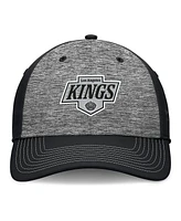 Fanatics Men's Gray/Black Los Angeles Kings Fundamental Top Shelf 2-Tone Flex Hat