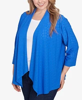 Hearts Of Palm Plus It Had to be Blue Cozy Cardigan