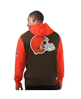 Starter Men's Brown Cleveland Extreme Pullover Hoodie