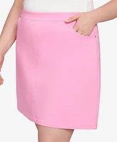 Hearts Of Palm Plus Solid Tech Stretch Pull On Skort