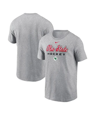 Nike Men's Gray Ohio State Buckeyes Hockey T-Shirt