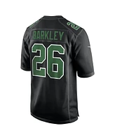 Nike Men's Saquon Barkley Carbon Black/Kelly Green Philadelphia Eagles Fashion Game Jersey