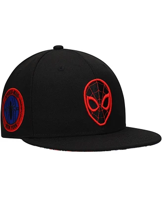 Lids Youth Black Spider-Man Elements Snapback Hat