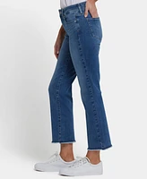 Nydj Women's Marilyn Straight Ankle Frayed Hem Jeans