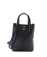 Pre-Owned Salvatore Ferragamo Mini Gancini Tote Leather