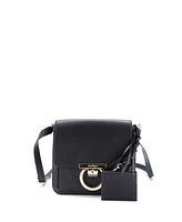 Pre-Owned Salvatore Ferragamo Medium Tassel Gancini Lock Flap Shoulder Bag Leather