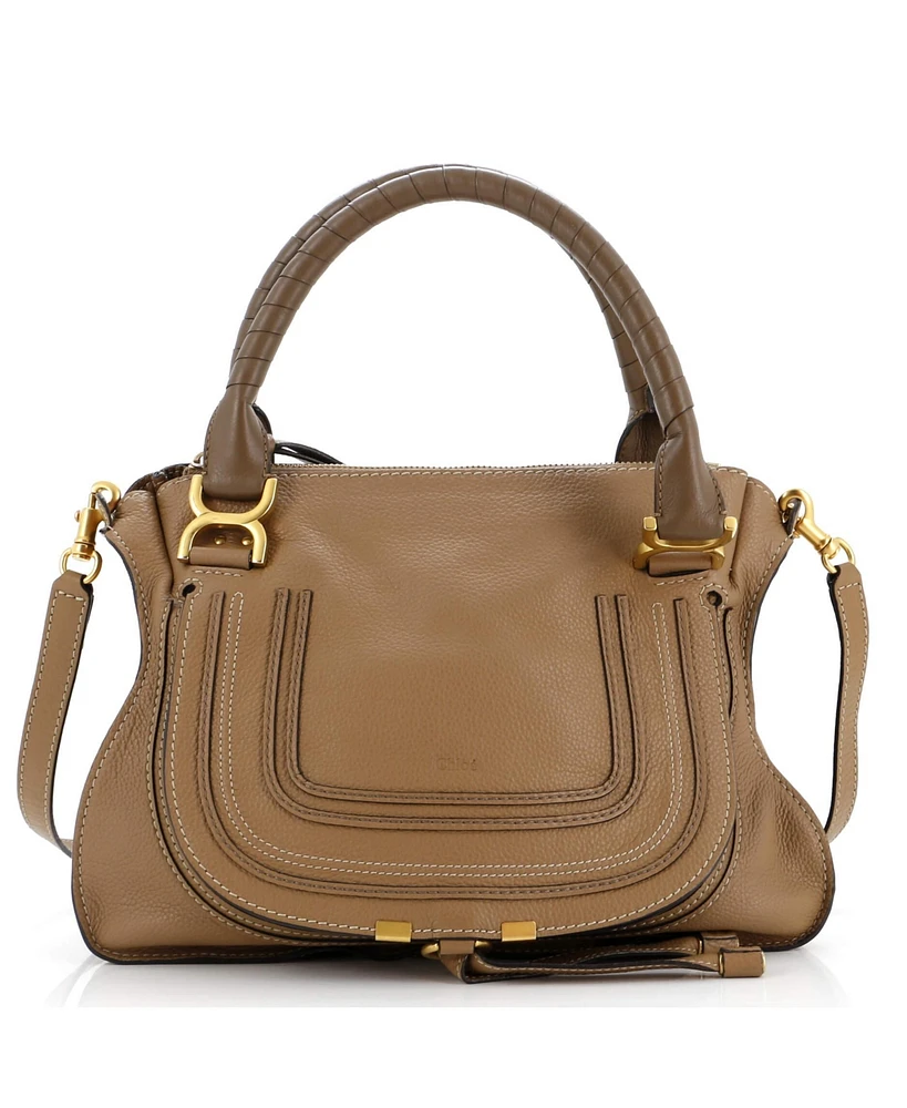 Pre-Owned Chloe Marcie Satchel Leather