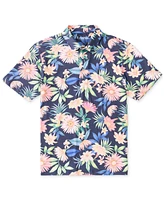 Chubbies Men's The Big Bloomer Short Sleeve Floral Print Polo Shirt