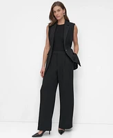 Dkny Women's Notch-Collar Belted Extended Vest