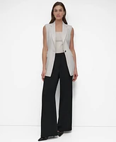 Dkny Women's Notch-Collar Belted Extended Vest