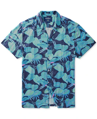 Chubbies Men's The Fluorescent Funks Short Sleeve Tropical Print Camp Shirt