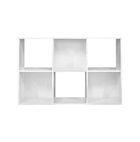 Closetmaid Decorative Home 6-Cube Cubeicals Organizer Storage, White (2 Pack)