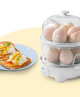 Elite Cuisine 2-Tier Automatic Egg Cooker/Steamer EGC4150