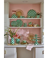 Mackenzie-Childs Sweets Jar with Emerald Check Lid