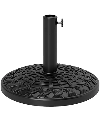 Outsunny 19" Patio Umbrella Base 26 lbs Sd for 1.5"/1.9"