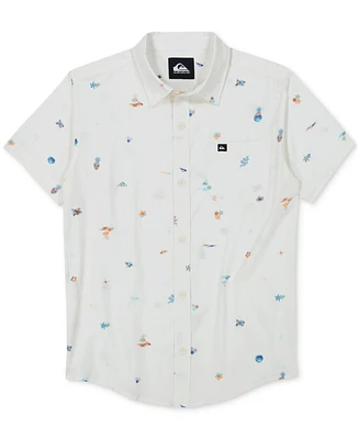 Quiksilver Big Boys Apero Classic Woven Cotton Shirt