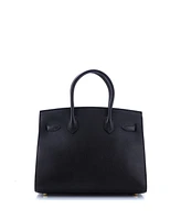 Pre-Owned HERMES Birkin 30 Handbag Black Epsom with Gold Hardware