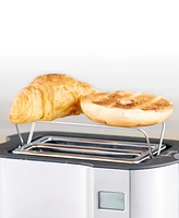 Elite Cuisine 2-Slice Lcd Toaster with Bagel Function