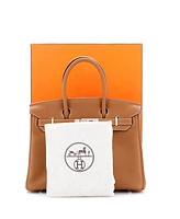 Pre-Owned HERMES Birkin 30 Handbag Brown Togo with Palladium Hardware