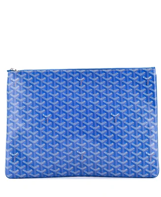 Pre-Owned Goyard Gm Senat Zip Pouch Coated Canvas