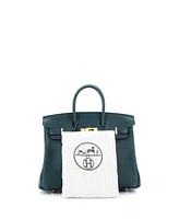 Pre-Owned HERMES Birkin 25 Handbag Green Swift with Gold Hardware