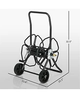 Garden Hose Reel Cart Durable Water Storage with Easy Mobility and Organization