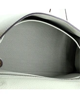 Pre-Owned HERMES Kelly 25 Handbag Grey Clemence with Palladium Hardware
