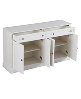 Kitchen Sideboard Storage Buffet Cabinet with 2 Drawers, 4 Doors, and Ample Storage Space