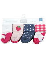 Hudson Baby Baby Boys Hudson Cotton Rich Terry Socks 16-Pack, Strawberry