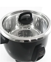 Elite Cuisine 10-Cup Rice Cooker with Stainless-Steel Inner Pot