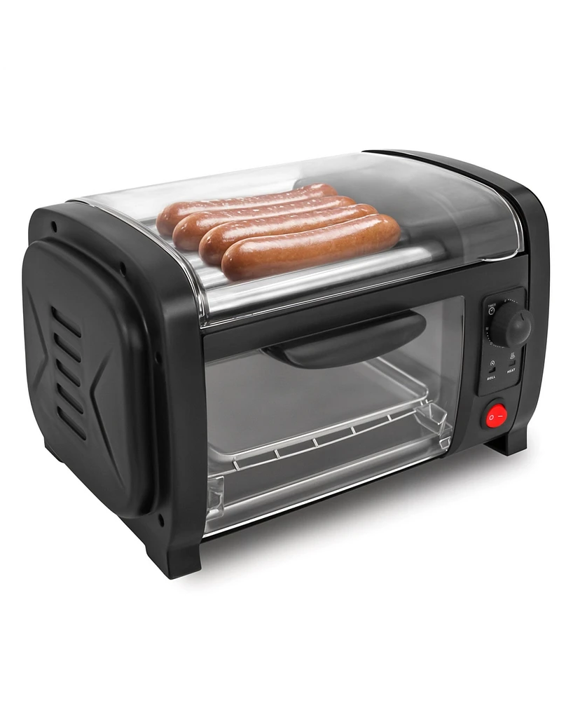 Elite Cuisine Hot Dog Roller and Toaster Oven