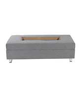 StyleCraft Home Collection 49.6" Wood Austin Allen James Rectangular Contemporary Coffee Table