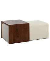 StyleCraft Home Collection 2- Pc. Wood StyleCraft Ottoman Coffee Table