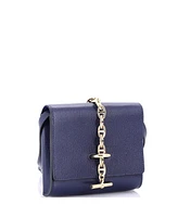 Pre-Owned HERMES Chaine d'Ancre Compact Wallet on Strap Chevre Mysore