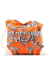 Pre-Owned HERMES Gm Silky City Bag Printed Silk and Leather