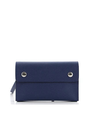 Pre-Owned HERMES Double Snap Pochette Crossbody Epsom
