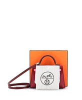 Pre-Owned HERMES Kelly Handbag Tricolor Epsom with Palladium Hardware
