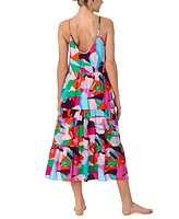 Sanctuary Women's Printed Tiered Midi Nightgown