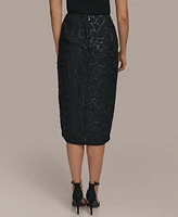 Donna Karan New York Women's Sequin Faux-Wrap Pencil Skirt