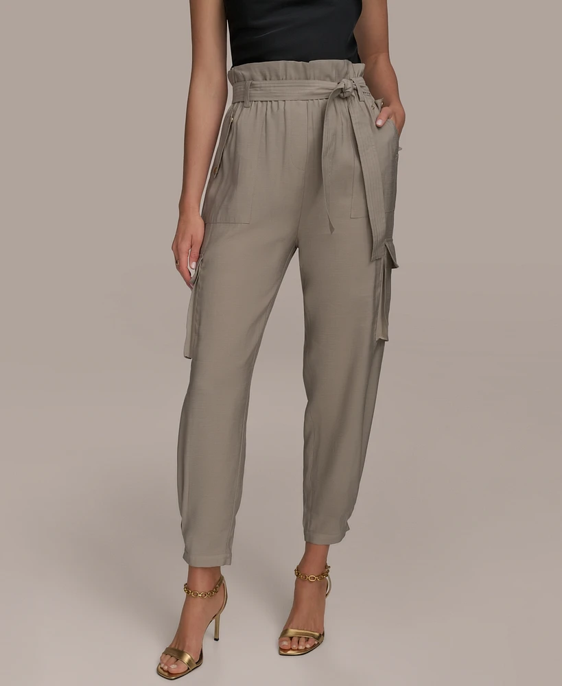 Donna Karan New York Women's Tie Waist Cargo Pants