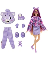 Barbie Cutie Reveal Care Bears Series Doll Accessories in Share Bear Plush Costume, 10 Surprises